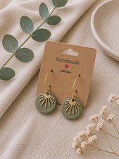 Neu: Handgemachte Ohrringe | Creolen | Gold |...