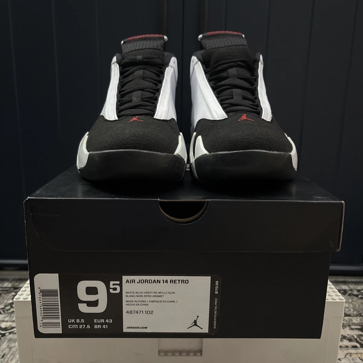 新品未使用 Air Jordan 14 Retro black toe 2014 Preços baixos em Jordan 14 Retro 2014 Black Toe | eBay