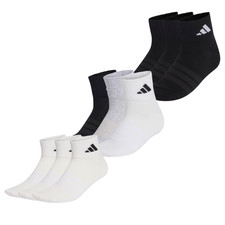 Adidas Mens Womens Fully Cushioned 3 Pairs Ankle Trainers Sports Socks UK Size