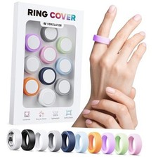10 Pack Silicone Ring Cover Compatible with Oura Ring L for 10/11/12/13/14/15