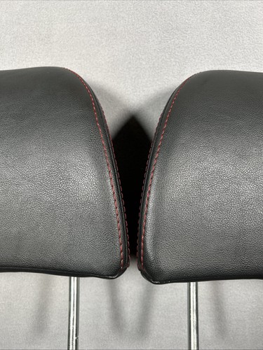 (2) 08-14 Subaru WRX Sedan Rear Seat Headrest Black Leather Left/Right Side OEM - Bild 10 von 10