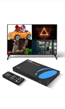 OREI Quad Multi HDMI Viewer 4 in 1 Out, HDMI Switcher 4 Ports Seamless Switcher