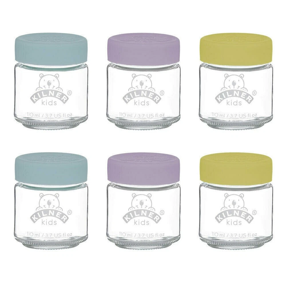 Kilner Kids 6pc Glass Jar Canister Baby Food Storage w/ Lid 110ml | 6 Piece
Opens in a new window or