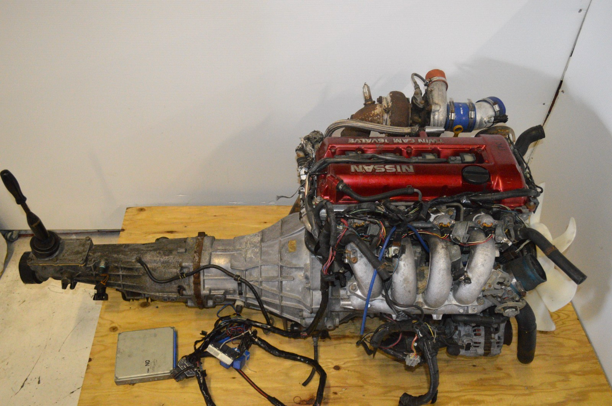 JDM SR20DET NISSAN SILVIA S13 TURBO MOTOR 5-SP TRANS WIRING ECU