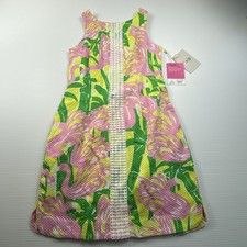 NWT Lilly Pulitzer By Target Large Flamingo Fan Dance Shift Dress Women’s 4