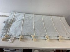 Anthropologie Light blue striped tasseled Sho...