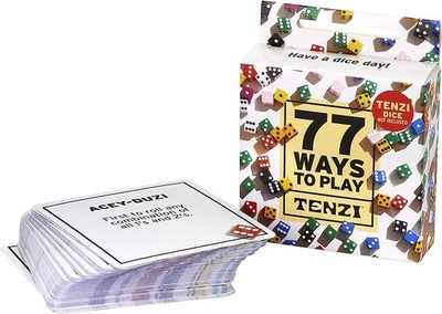 TENZI 77 Ways to Play The Add on Card Set for The Dice Party Game Ages 7 to 97
