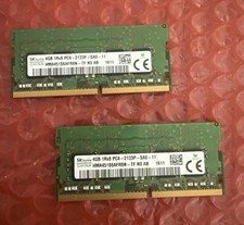 2X4:8GB-SK Hynix 4GB 1Rx8 PC4-2133P-SA0 Laptop Memory  HMA451S6AFR8N-TF  #S-24
