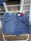 USED TOMMY JEANS JRs Cargo Shorts size 9 Star Logo 1990s 2000s? Leg Pockets — photo 7