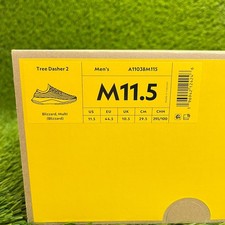 Allbirds Tree Dasher 2 Mens Size 11.5 Blizzard Athletic Running Shoes Sneakers 10