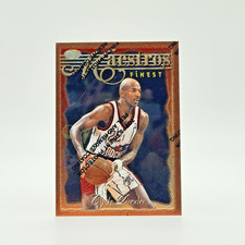 Clyde Drexler 1996-97 Topps Finest MAESTROS #23 ROCKETS with Coating HOF