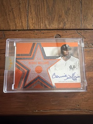2025 Topps Five Star - Stars and Stitches Bernie Williams #SS-BW /5 Encased