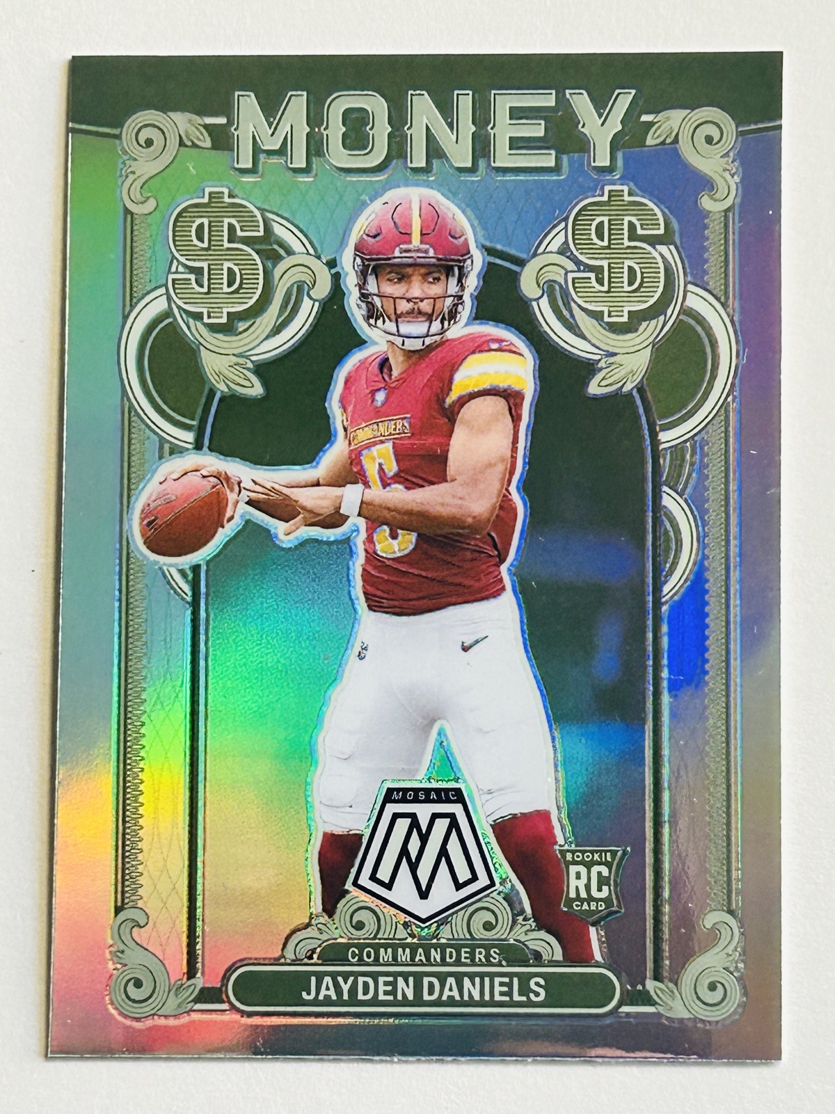 2024 Panini Mosaic Jayden Daniels Money#10 SSP RC Commanders