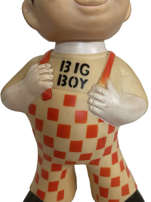 Vintage 1973 Big Boy Restaurants Plastic Figurine Doll Coin Bank 9
