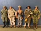 GI Joe 12" Hasbro 5 Action Figures JFK/Airborne/WWI/WWII, Vintage 1996 & later