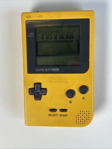 Nintendo MGB-001 Game Boy Pocket Console Yellow No Batt Cover