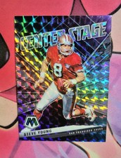 2021 Panini Mosaic Steve Young Center Stage Silver Mosaic San Francisco 49ers