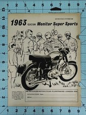 1962 Matchless G2CSR Monitor Super Sports 250cc Motorcycle Ad Original Print