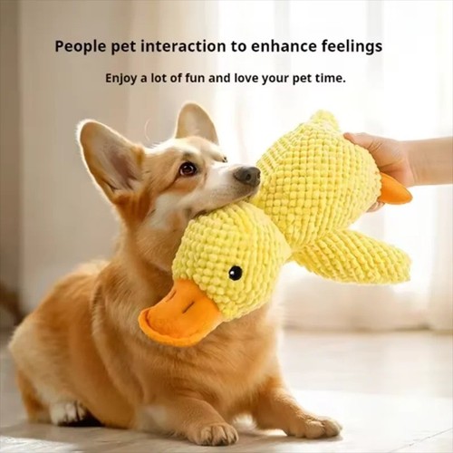 Pet Dog Chew Toys Calming Duck Indestructible Dog Engaging Squeaky Sound Toys UK