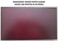 Vintage Impressions Mahogany Wood Photo Album Holds 160 Photos - NEW IN BOX