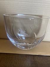 Lenox Kate Spade Glass Vase Bowl Etched Dragonfly 7x4x6 Inch