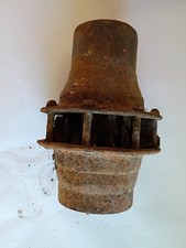 Antique 7.75" Cast Iron Wagon Wheel Hub - Unknown Maker - Rustic Decor