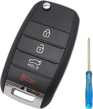 4 Buttons Folding Replacement Key Fob Cover Case fit for Kia 2014-2020 Optima So