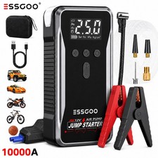 ESSGOO 10000A Auto Starthilfe 24000mAh Batterie Booster Mit Luftpumpe Power Bank ESSGOO 10000A Auto Starthilfe 24000mAh Batterie Booster Mit Luftpumpe Power Bank