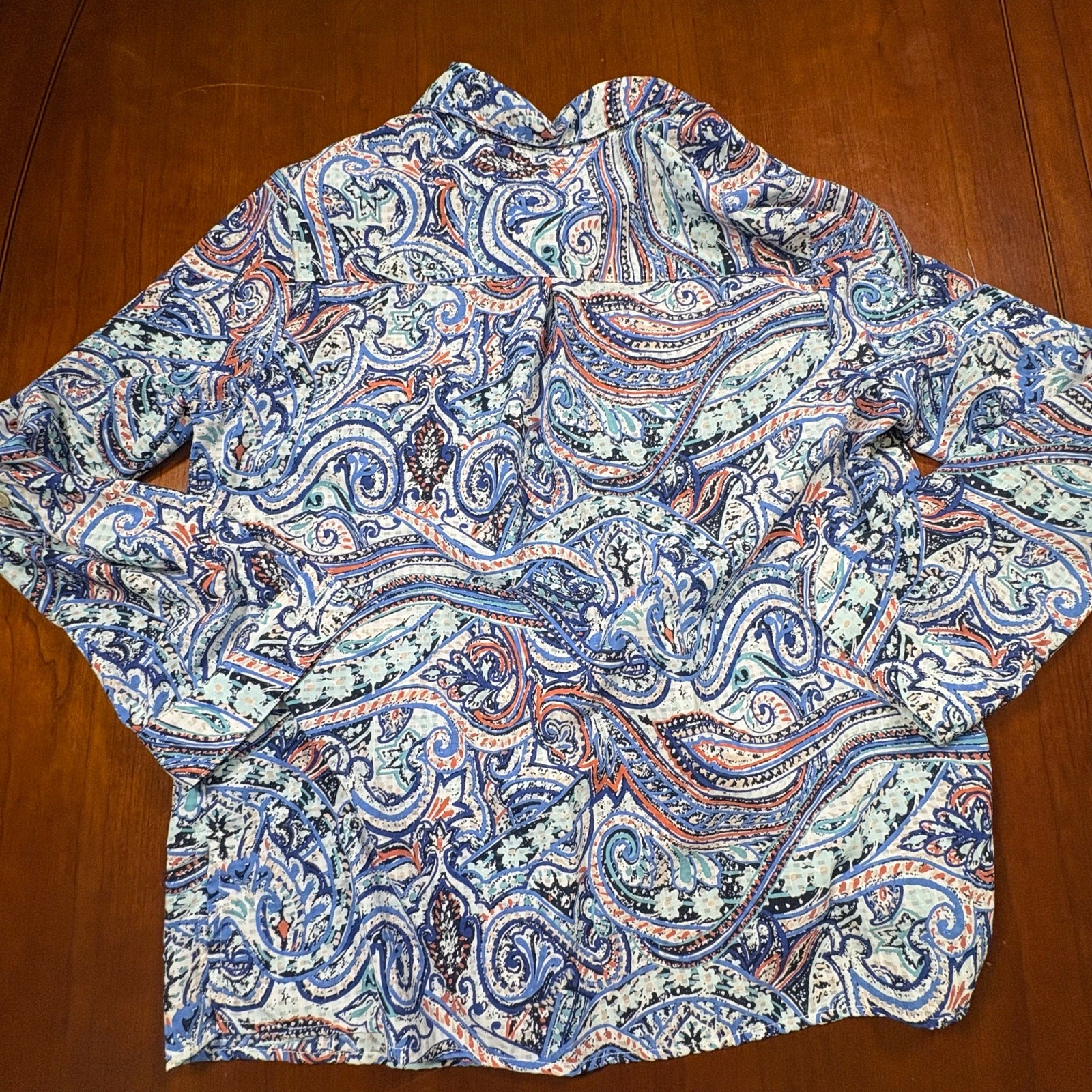 Notations Button Down Shirt Size Petite Large - image 6