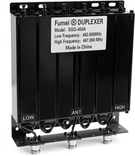 UHF 400-470Mhz 50W Duplexer for Radio Repeater with Preset Low Frequency 462Mhz