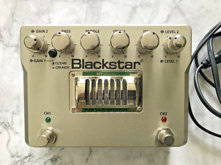 Blackstar HT Dual 2 Kanal Röhren Effektpedal für Gitarre mit Netzteil