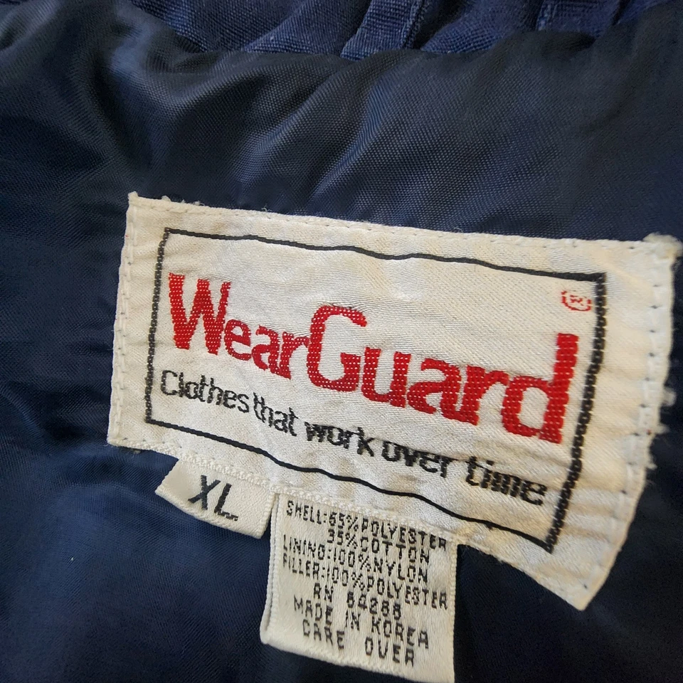 Wear Guard Mens XL insulated Quilted Blue Pockets Hiking Hunting Workwear - Image 4 of 4