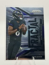 2025 Panini Prizm Fractal Lamar Jackson #2 Insert Baltimore Ravens Football