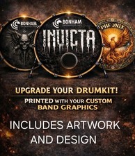 Custom Bass Drum Head Grafik mit Ihrem Band Logo 18-24 Zoll Kick Drum Head 