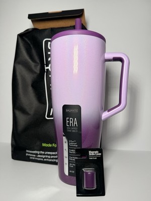 BruMate VIOLET CRUSH Purple Glitter Ombre Era Tumbler BNWT BNIB + Straw Cover