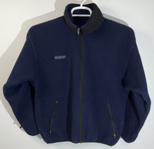 Columbia Full Zip Sweatshirt Women's Large Blue