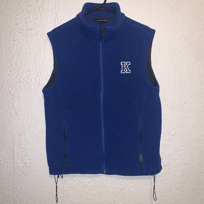 University Kentucky Wildcats UK Port Authority Blue Fleece Vest Jacket S