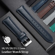 Premium Cowhide Watch Band 18 19 20 21 22mm C...
