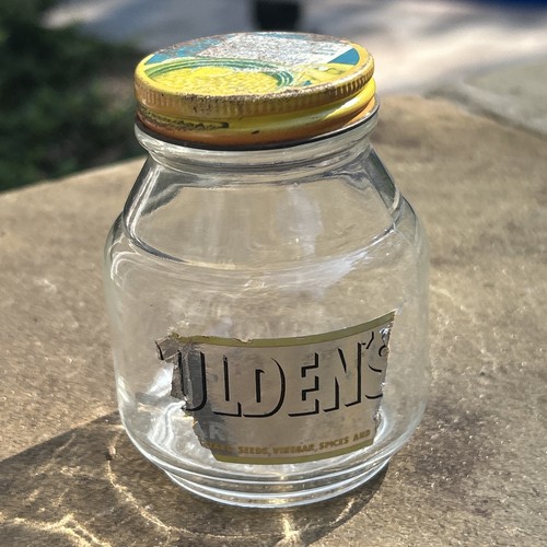 RARE vintage GLASS JAR - GULDEN'S Spicy Brown Mustard RETRO FOOD PACKAGING - Picture 5 of 6