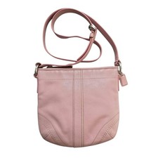 Vintage Coach Y2K Soho Baby Pink Leather Crossbody Bag RARE EUC Barbiecore