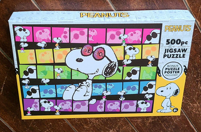 Rose Art 500 Piece PEANUTS: JOE COOL 24'' x 18'' Jigsaw Puzzle w/Poster #8680ZZB