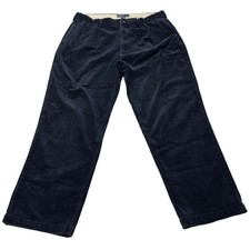 Vintage Polo Ralph Lauren Andrew Pant Corduroy Pants Mens 40x32 Navy 90s Pleated