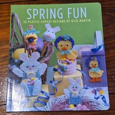 Spring Fun Plastic Canvas Book Dick Martin 26 Easter Bunny Chick Patterns New