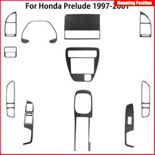 For Honda Prelude 97-01 Real Carbon Fiber Car Interior Decoration Full Set 13pcs