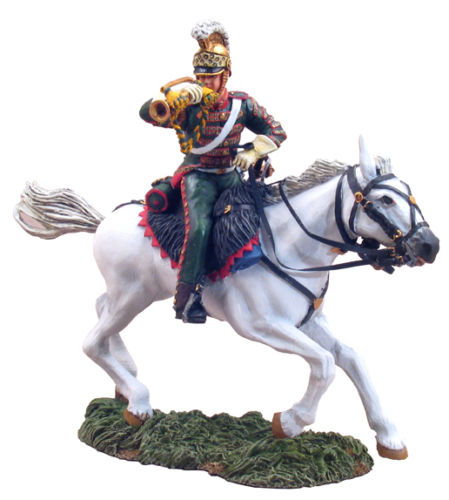 BRITAINS SOLDIERS FRENCH 4TH LANCERS BUGLER CHARGING 36035