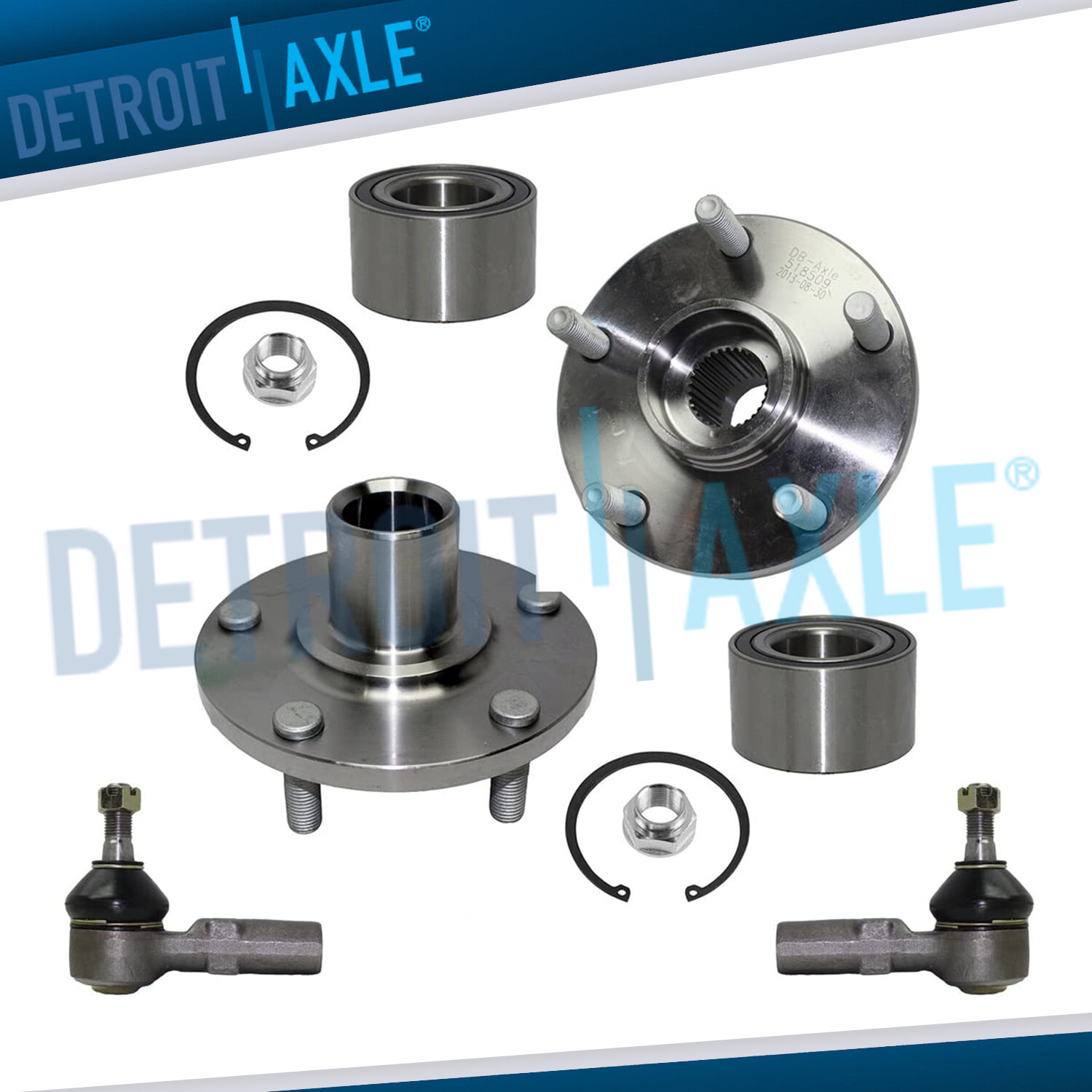 4pc FRONT Wheel Hub Bearing Outer Tie Rods for RX300 Avalon Sienna