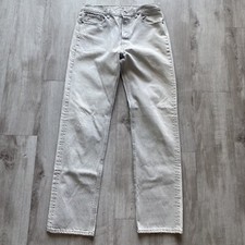 Vintage Levi 501 Mens Light Jeans Made In USA 32x33 tag 34x34 Button Fly 1992