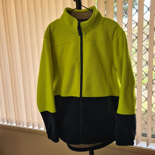 WORKZONE Yellow Green Navy blue Outdoor Workwear Jumper Size XL Men Coat Zip Up
