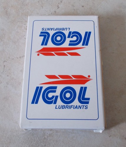 Vintage IGOL Lubrifiants 32-card deck antique France vtg advertising NOS #2 - Picture 2 of 4