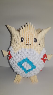 Handmade 3d origami mega togepi figur
